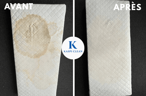 AVANT APRES NETTOYAGE MATELAS