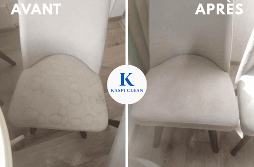 AVANT APRES NETTOYAGE chaises